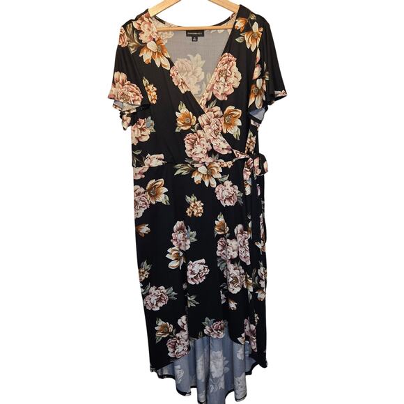 Fortune + Ivy Irene Wrap Maxi Dress, Size 1X – Flowy Summer Style [0241] - Picture 2 of 9